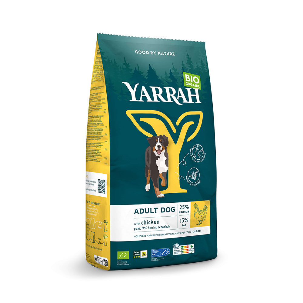 Rette mich: Yarrah Bio Hund Trockenfutter Erwachsene Huhn 15kg