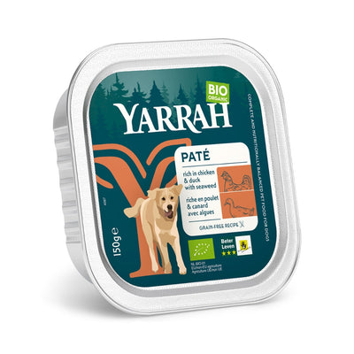 Yarrah Bio Hund Schale Pastete getreidefrei Huhn & Ente