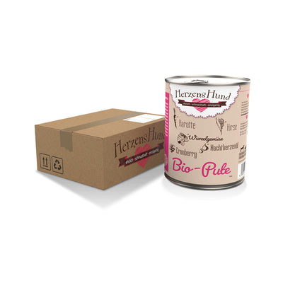 HerzensHund Bio-Pute mit Bio-Gemüse für Hunde