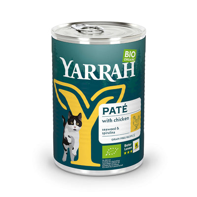 Yarrah Bio Katze Dose Paté getreidefrei Huhn 12 x 405g