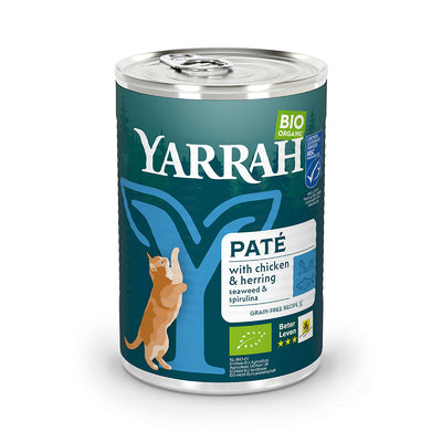 Yarrah Bio Katze Dose Paté getreidefrei mit Fisch (MSC) 12 x 405g