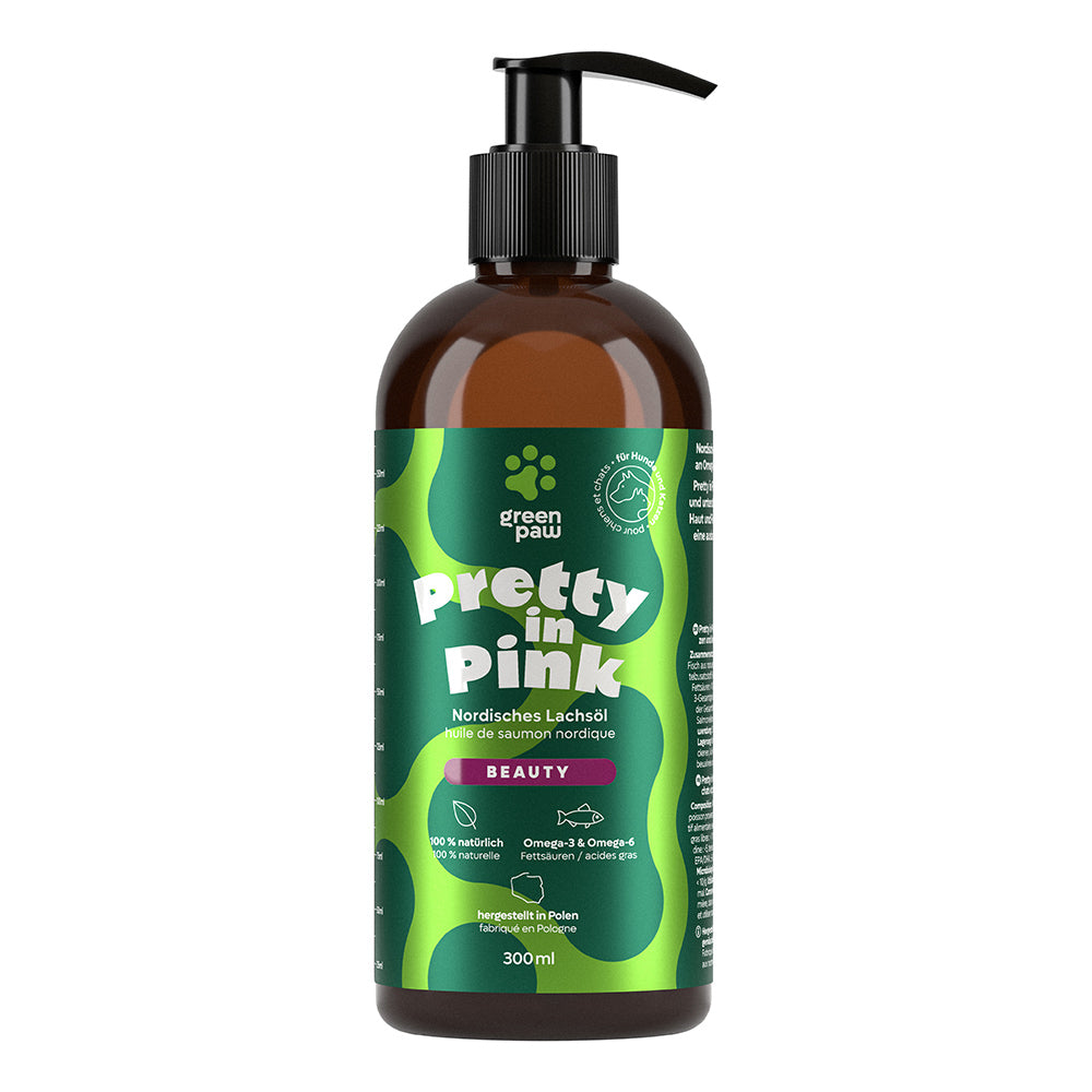 Green Paw Pretty in Pink – Omega-3 Lachsöl für Hunde & Katzen