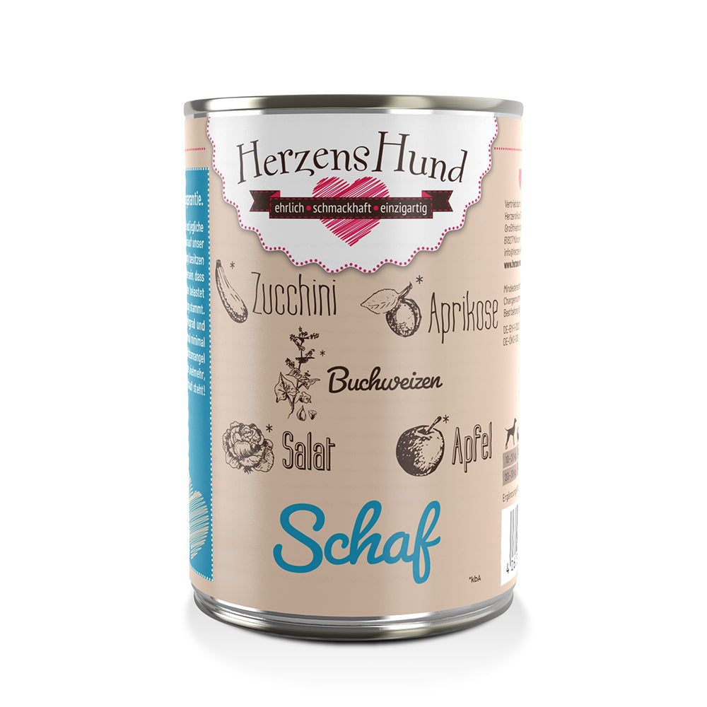 HerzensHund Schaf mit Buchweizen für Hunde