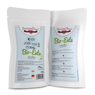 HerzensHund Bio-Ente mit Bio-Gemüse -getreidefrei- für Hunde