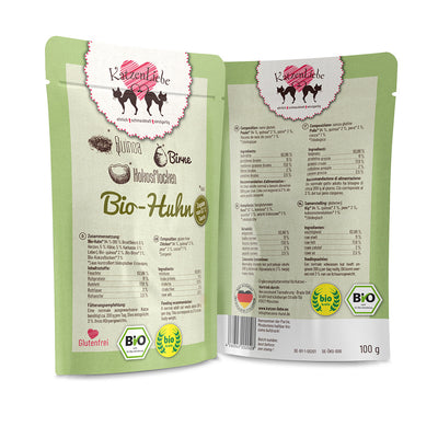 KatzenLiebe Bio-Huhn mit Bio-Quinoa für Katzen