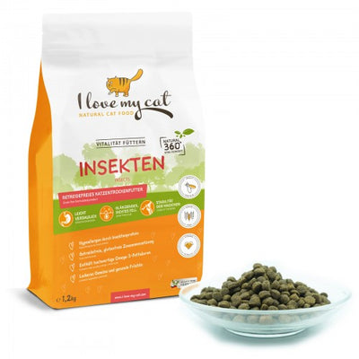 I love my Cat Hypoallergenes Katzentrockenfutter mit Insektenprotein von I love my cat - 1.2 kg