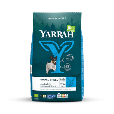 Yarrah Bio Hund Trockenfutter Erwachsene & Welpe Kleine Rasse Huhn