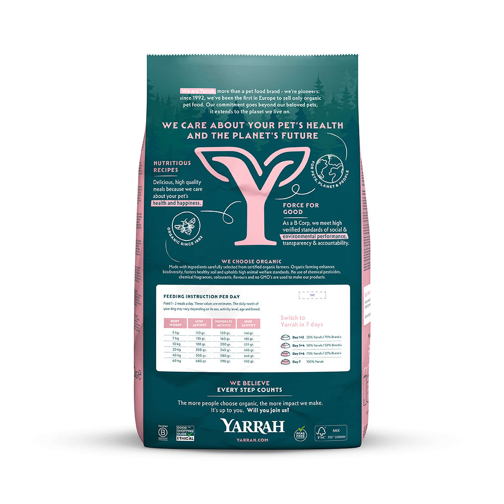 Yarrah Bio Hund Trockenfutter Erwachsene empfindlich Huhn & Reis