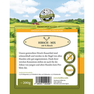 Bellfor Gesunder Hundesnack - Hirsch Mix 200 g