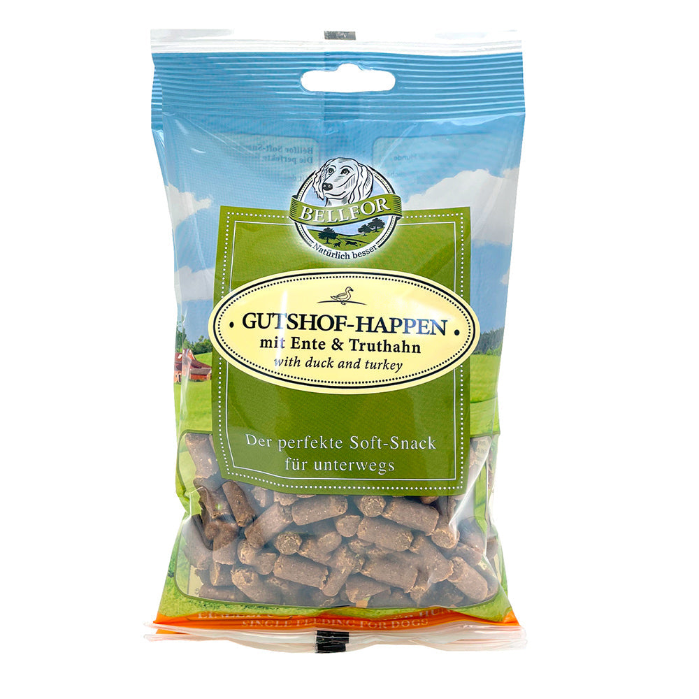Bellfor Soft-snack mit Ente &amp; Truthahn- Gutshof-Happen 200 g