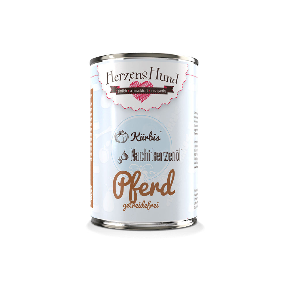 HerzensHund Pferd mit Kürbis -getreidefrei- für Hunde