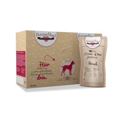 HerzensHund Hirsch mit Quinoa -glutenfrei- für Hunde