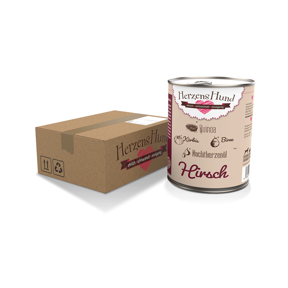 HerzensHund Hirsch mit Quinoa -glutenfrei- für Hunde