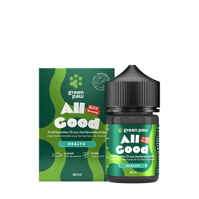 Green Paw All Good – CBD & CBG Öl für Wohlbefinden bei Hund & Katze