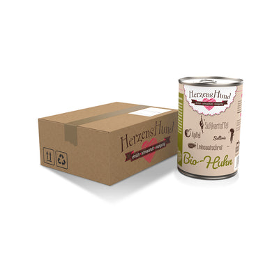 HerzensHund Bio-Huhn mit Bio-Gemüse für Hunde