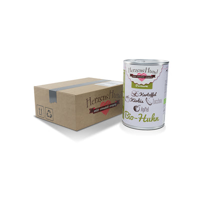 HerzensHund Lachs mit Karotte - purinarm für Hunde 12 x 400g