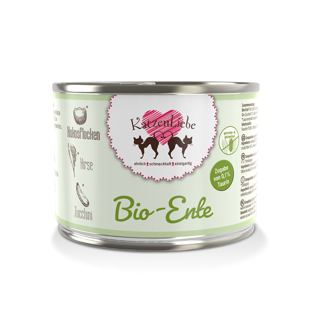 KatzenLiebe Bio-Ente mit Bio-Zucchini für Katzen