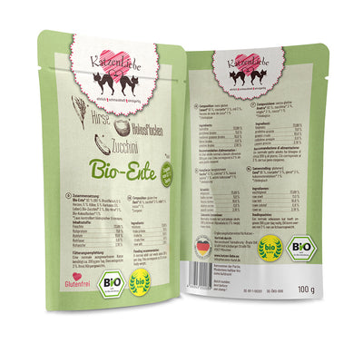 KatzenLiebe Bio-Ente mit Bio-Zucchini für Katzen