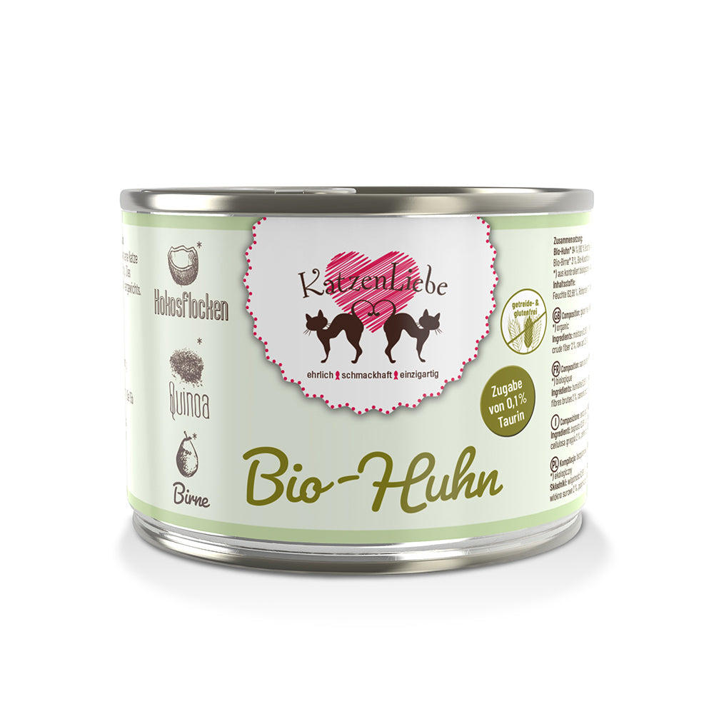 KatzenLiebe Bio-Huhn mit Bio-Quinoa für Katzen