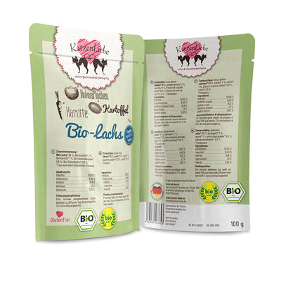 KatzenLiebe Bio-Lachs mit Bio-Kartoffel für Katzen