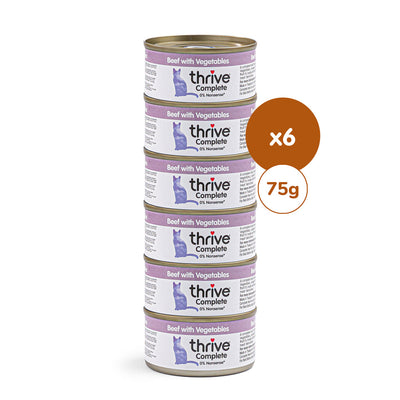 Thrive Gourmet-Töpfchen Rind & Gemüse 6 x 75 g