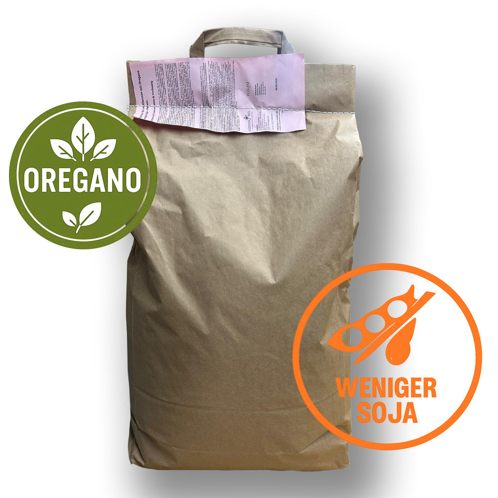 BioPiepFood Hühnerfutter für Legehennen mit weniger Soja & Oregano – 10 kg