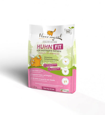 I love my cat Trockenfutter mit Huhn (Light) für sterilisierte und übergewichtige Katzen - 1.2 kg